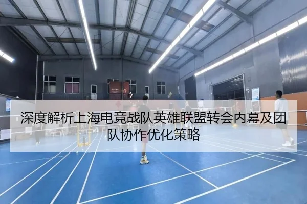 深度解析上海电竞战队英雄联盟转会内幕及团队协作优化策略